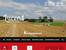 Tablet Screenshot of lucens.ch
